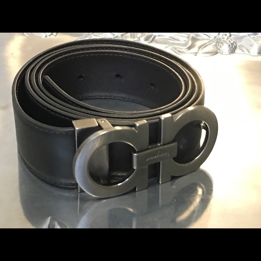 Salvatore Ferragamo Leather Belt Reversible